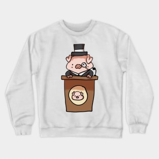 Cute Pig Judge Crewneck Sweatshirt